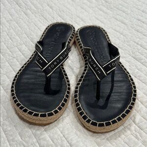 Tory Burch Thong Navy Sandals